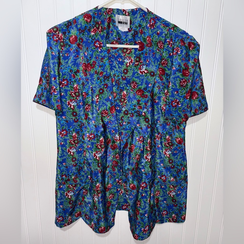 Vintage Country Floral Leslie Fay Top| Size 8